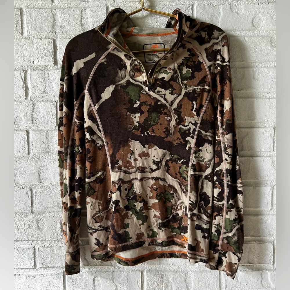 First lite small quarter zip merino wool